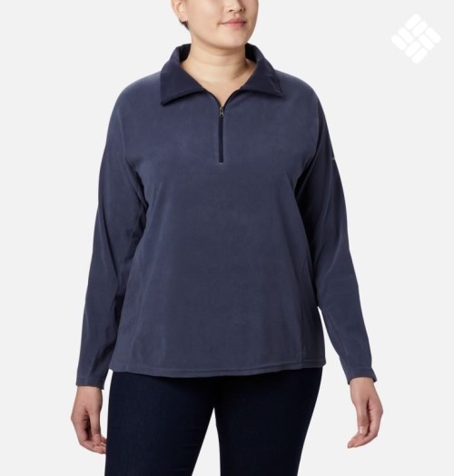 Hanorace Columbia Glacial IV 1/2 Zip Dama Bleumarin | Plus Size LJ7MQ9Z1S